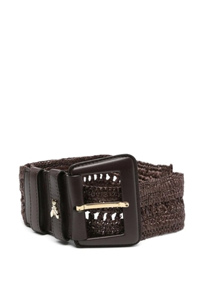 Patrizia Pepe interwoven belt - Brown