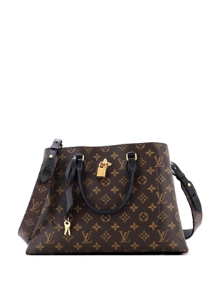 Louis Vuitton Pre-Owned Flower Monogram Canvas with Leather tote bag - Brown