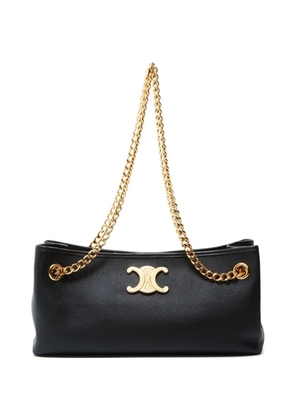 Celine Pre-Owned 2023 Triomphe Newspaper chain shoulder bag - Black