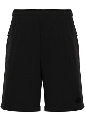 Moncler elasticated-waist ripstop-texture shorts - Black