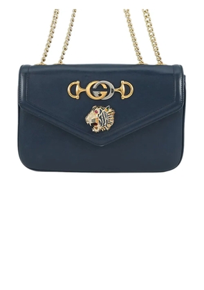 Gucci Pre-Owned 2000-2015 Medium Leather Rajah crossbody bag - Blue