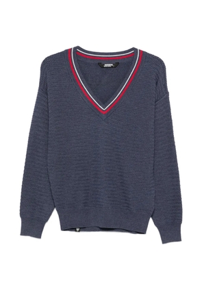 Rossignol V-neck textured sweater - Blue