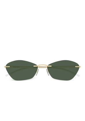 Alexander McQueen Eyewear geometric-frame sunglasses - Gold