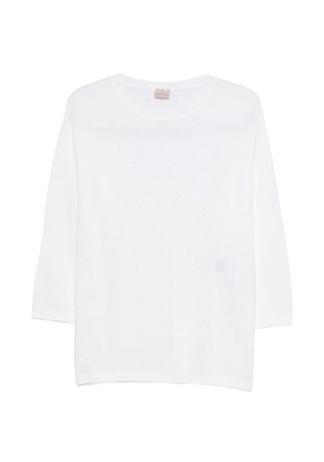 Marella embellished crew-neck sweater - White