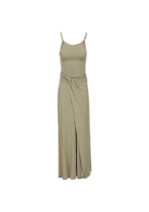 Diesel maxi Estiga sleeveless waist-knot dress - Green
