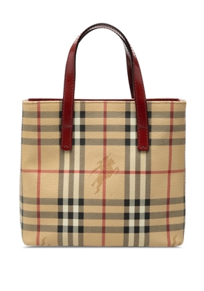 Burberry Pre-Owned 2000-2017 Haymarket Check Coated Canvas handbag - Brown