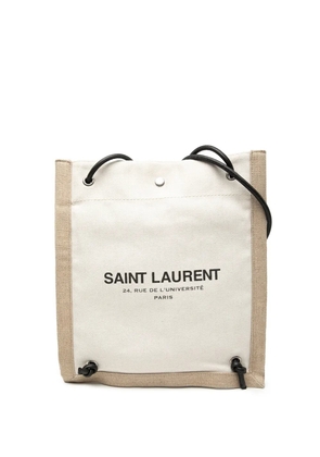 Saint Laurent Pre-Owned 2022 Canvas Universite Flat Convertible crossbody bag - Brown