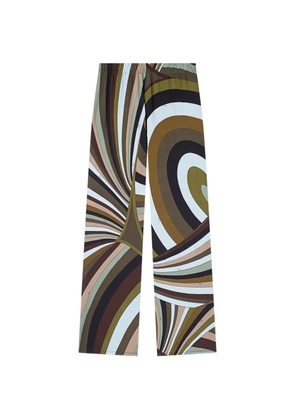 PUCCI Iride-print trousers - Brown