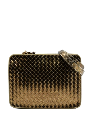 Bottega Veneta Pre-Owned 2007 Metallic Nappa Intrecciato shoulder bag - Gold