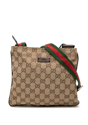 Gucci Pre-Owned 2000-2015 GG Canvas Web crossbody bag - Brown