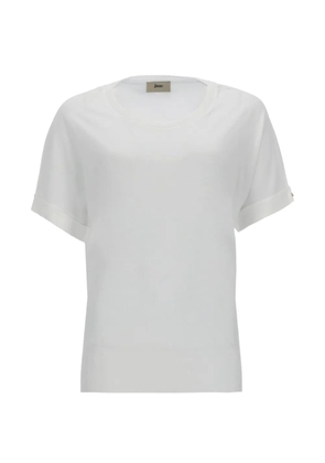 Herno cuffed sleeve T-shirt - White