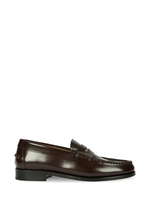 Paul Smith Lido stripe penny loafers - Brown