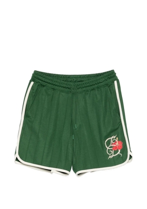 Drôle De Monsieur logo-embroidered track shorts - Green