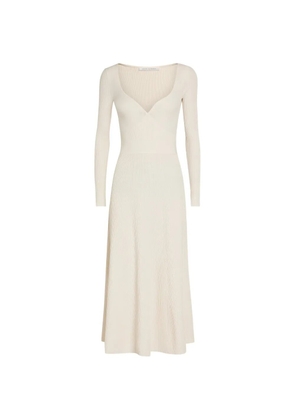 Maria McManus ribbed-knit midi dress - Neutrals