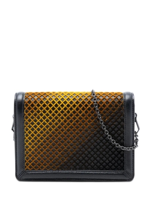 Bottega Veneta Pre-Owned 2012-2026 Mini Leather and Ombre Velvet Montebello Crisscross crossbody bag - Black