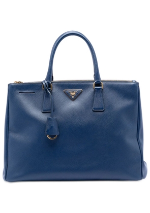 Prada Pre-Owned 2000-2013 Large Saffiano Lux Galleria Double Zip Tote satchel - Blue