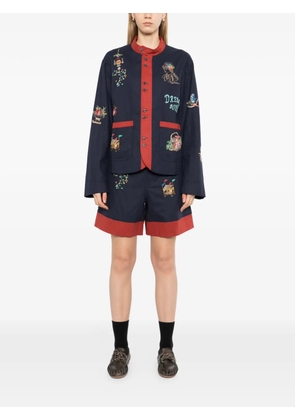 GARÇON BY GARÇON embroidered shorts - Blue