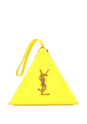 Saint Laurent Pre-Owned Pyramid Box Bag Leather Small clutch bag - Yellow