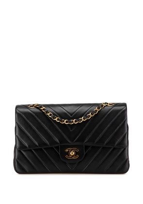 CHANEL Pre-Owned 1991-1994 Small Classic Chevron Lambskin Double Flap shoulder bag - Black