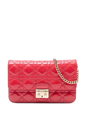 Christian Dior Pre-Owned 2015 Patent Cannage Miss Dior Promenade crossbody bag - Red