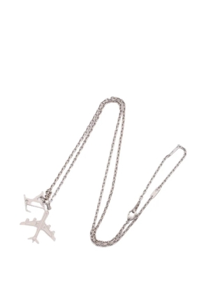 Louis Vuitton Pre-Owned 2021 Stainless Steel LV Plane Pendant Necklace costume necklace - Silver