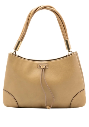 Gucci Pre-Owned 2000-2015 Leather Drawstring shoulder bag - Brown