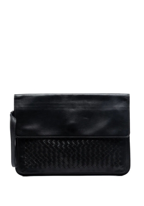 Bottega Veneta Pre-Owned 2012-2026 Leather Intrecciato clutch bag - Black