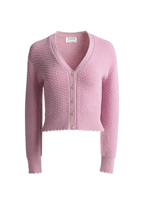 St. John perle crepe knit cardigan - Pink