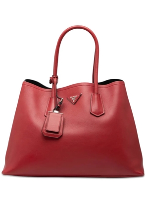 Prada Pre-Owned 2013-2025 Large Saffiano Cuir Double satchel - Red