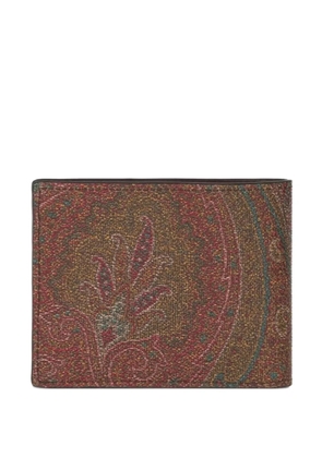 ETRO paisley-print wallet - Brown