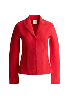 St. John Valley Knit Long Sleeve Jacket - Red