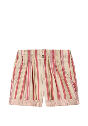 MARANT ÉTOILE Nirma striped shorts - Red