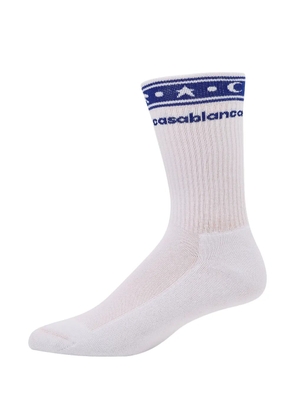 Casablanca ribbed socks - White