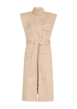 Gloria Coelho belted dress - Neutrals
