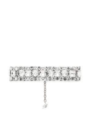 Blumarine rhinestone choker - Silver
