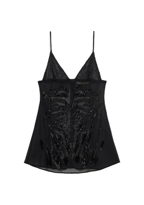 Blumarine embroidered top - Black