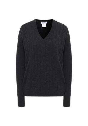 Gran Sasso V-neck knitted sweater - Grey