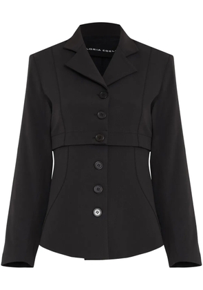 Gloria Coelho detachable-hem blazer - Black