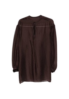 Yohji Yamamoto crew-neck shirt - Brown