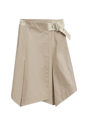 3.1 Phillip Lim belted pleated midi skirt - Neutrals