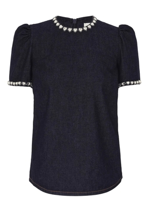 ZIMMERMANN embellished denim top - Blue