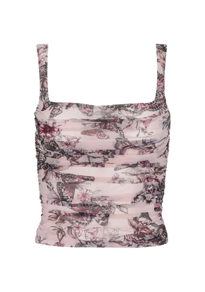 L'Agence Rasha shirred tank top - Pink