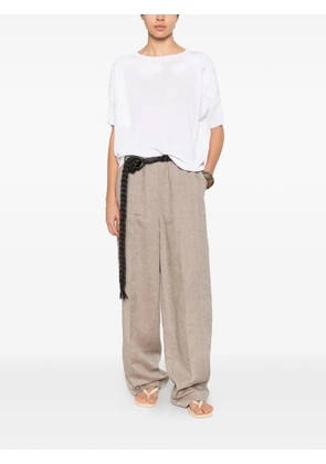 ERMANNO FIRENZE lace short-sleeve T-shirt - White