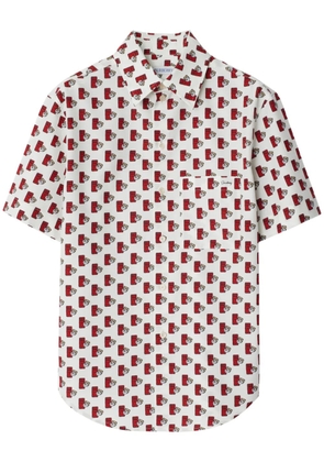 Burberry postbox-print shirt - White