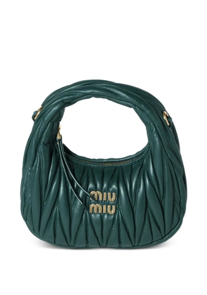 Miu Miu Wander matelassé nappa leather mini-bag - Green