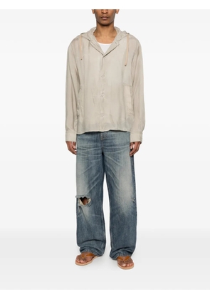 OUR LEGACY hooded-neck shirt - Neutrals