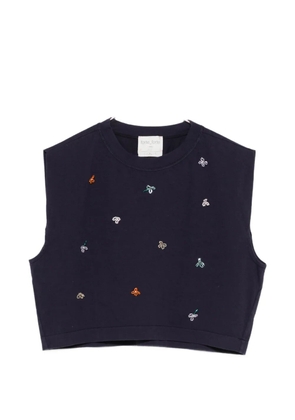 Forte Forte embroidered T-shirt - Blue