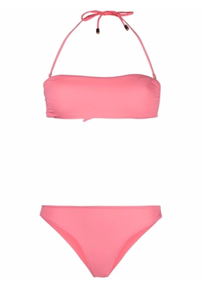 Manokhi halterneck bandeau bikini set - Pink