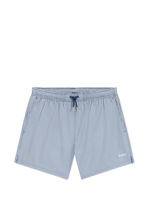 BOSS striped drawstring shorts - Blue