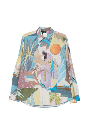 Paul Smith printed shirt - Blue